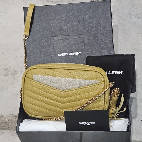 Saint Laurent Lou Mini YSL Grain de Poudre Camera Crossbody Bag - Picture 6 of 15